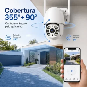 2 Câmera Segurança Ip Wifi Icsee Infravermelho Prova Dágua - Imagem 4