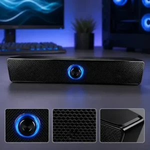 Sound Bar 32cm Gaming Mini Para Pc Notebook Desktop Laptop - Imagem 1
