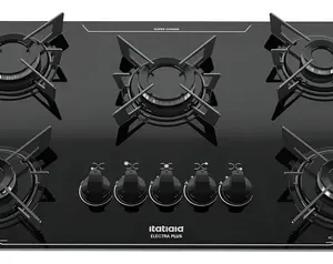 Cooktop Itatiaia Electra Plus 5 Bocas Mesa Vidro Preto Bivol - Imagem 7