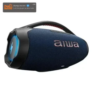 Caixa de Som Boombox Plus AIWA BBS-01-LBL 200W Bluetooth 30H IP66 USB RGB - Imagem 1