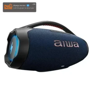 Caixa de Som Boombox Plus AIWA BBS-01-LBL 200W Bluetooth 30H IP66 USB RGB - Imagem 1