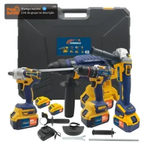 Kit 48v Ferramenta Lixadeira Martelete Parafusadeira Impacto - Imagem 1