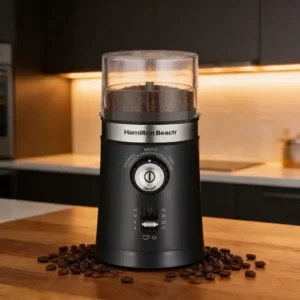 Moedor de Café Elétrico Hamilton Beach Ajustável Inox 150W Triturador Grãos Sementes Cuba Removível - Imagem 6