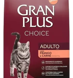 Ração Gran Plus Choice Gatos Adulto Frango E Carne 10,1kg, - Imagem 1