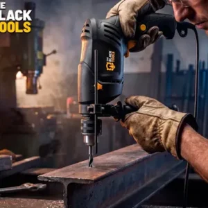 Furadeira De Impacto 13mm 750w Profissional Com Kit Brocas Buchas E Bits 300 Peças The Black Tools - Imagem 8