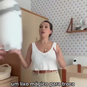 Lixeira Antiodor Descarte de Fraldas Lixo Mágico - Maxi Baby - Imagem 2
