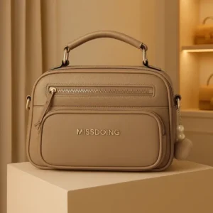 Bolsa Bag Feminina Média Baú Elegante Alça Ombro E Tiracolo - Imagem 7
