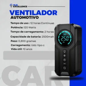 Auxiliar Partida Bateria Portátil Compressor Ar Emergência - Imagem 5