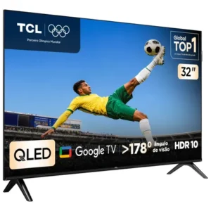 Smart TV TCL 32 Polegadas HD QLED S5K WiFi Bluetooth Google TV 2 HDMI HDR10 Dolby Audio 32S5K - Imagem 2