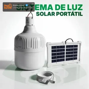 Lampada Led Solar Recarregável Camping Usb Pesca Jardim Lampiao Viagem Several - Imagem 1