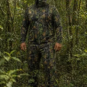 Kit Roupa Camuflada Camisa + Calça + Bandana Caça E Pesca - Imagem 4