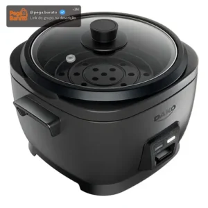Panela De Arroz Elétrica Dako 700w Com 4 Litros 10 Xícaras Cinza - Imagem 1