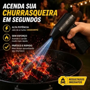 Mini Ventilador Soprador Ar Turbo 130000rpm Sem Fio Recarregável Usb 3 Níveis Jato Forte Portátil Multiuso Limpeza Teclado Carro Acende Churrasqueira Marca Davely - Imagem 4