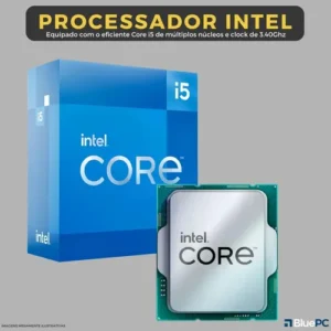Computador Completo Top Intel Core i5 4570, 8GB RAM, SSD 256GB, Bivolt, Monitor 20" LED 75hz, Preto - BluePC CD2E-0110TO - Imagem 5
