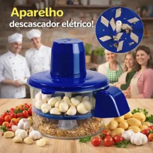 Aparelho Descascador Elétrico Usb Para Alho Frutas 9 Lâminas - Imagem 11