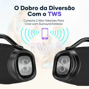 Caixa De Som Sabala Dr-909 200w Bluetooth 36h Tws Ipx6 Cor Preto - Imagem 4