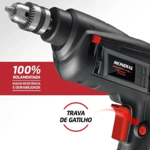 Furadeira De Impacto Fi-09 Mondial Preto 550w - Imagem 2