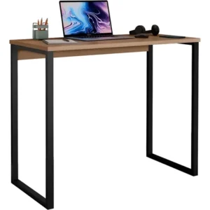Escrivaninha Industrial Mesa Estudo Aparador Office Aço Mdf - Imagem 6