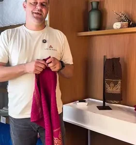 Kit 4 Toalha Rosto Algodão 330g/m2 Luxo Laune Haus Cores Sortidas - Imagem 2