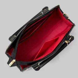 Bolsa Feminina Transversal e Alça De Mão E Selten Cor Preto - Imagem 6