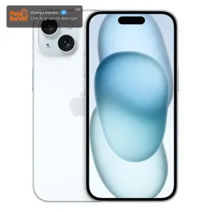 Apple iPhone 15 (128 GB) - Azul - Distribuidor Autorizado - Imagem 1