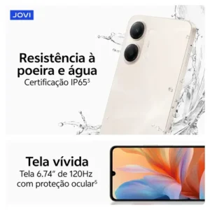 Smartphone Jovi Y21 5g 256gb, 4+4gb Ram, Câmera 50mp, Selfie 5mp, Mediatek D6300, Bateria 6500mah, Carregamento 44w - Azul - Imagem 7