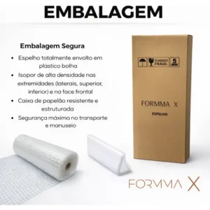 Espelho Grande Corpo Inteiro 115x40 Moderno Orgânico Luxo - Imagem 8