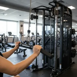 Barra Curva Triceps Pulley Puxador Profissional Academia - Imagem 3