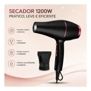 Kit Secador + Escova Secadora Modeladora + Chapinha - Imagem 8