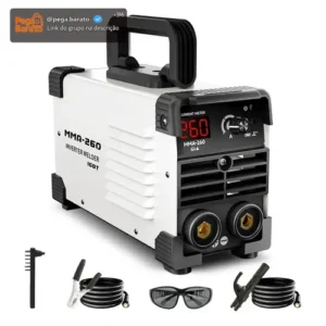 Máquina Inversora Solda Portatil Mma Eletrodo 220v Acessório - Imagem 1