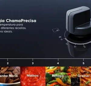 Cooktop 5 Bocas a Gás Electrolux Mesa Vidro Expert ChamaPrecisa e Grade Ferro Fundido (KE5GW) - Bivolt - Imagem 8