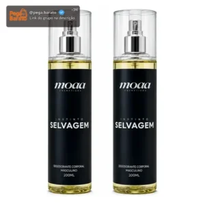 Kit 2 Body Splash Masculino Selvagem 200ml - Perfume Versátil - Imagem 1