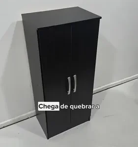 Armário Multiuso 2 Portas Preto Regente - Imagem 10