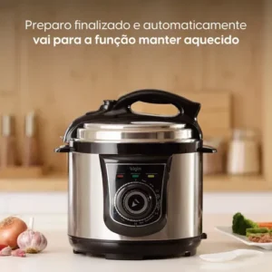 Panela De Pressão Elétrica Elgin 4 Litros Segura 840w Preto - Imagem 3