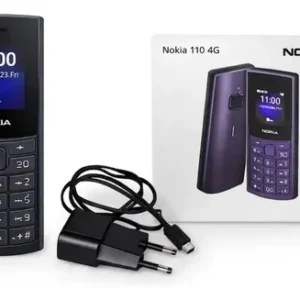 Celular Para Idosos Nokia 110 4G 128mb preto 48mb RAM - Imagem 1
