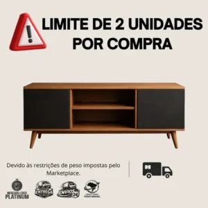 Rack Estante Industrial Mdp 120x60 Com Espaço Pra Decoração - Imagem 2