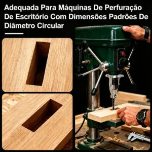 Brocas P/ Furo Quadrado Jogo 4 Peças 1/4 - 5/16 - 3/8 - 1/2 - Imagem 4