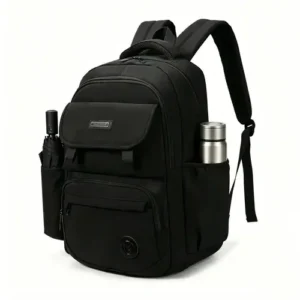 Mochila masculina, mochila de viagem, com capacidade para laptop de 15,6 polegadas, ideal para ida à escola, impermeável, reforçada, para uso diário e deslocamentos. - Imagem 1