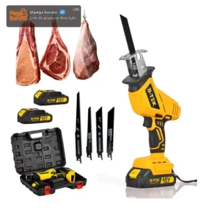 Serra Sabre Bateria 48v Sem Fio Cortar Boi Corta Carne Ossos 3000w Elétrica Profissional Portátil Ferramenta Corte Açougue - Imagem 1