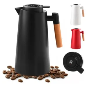 Garrafa Térmica 1 Litro Com Termômetro Led Para Chás / Café - Imagem 11