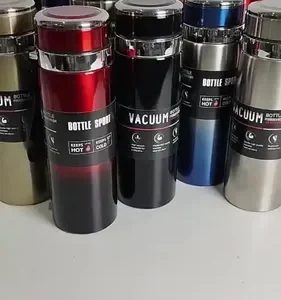 Garrafa Térmica 800ml Água Squeeze Inox Academia Com Alça - Imagem 2