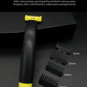 Aparador de Pelos Elétrico Lecom Prova D'Água Bivolt Barbear e Depilar - Imagem 6