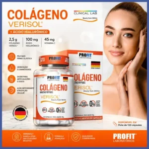 Colágeno Verisol 120 Cáps Com Ácido Hialurônico - Profit Sabor Sem sabor - Imagem 7