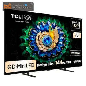 Smart Tv 75 75a400m 4k Qd-mini Led Google Tv 144hz Tcl - Imagem 1