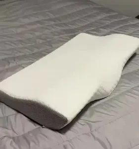 Travesseiro Cervical Nasa - Coluna Relax - Carvão Ativado Cor branco e cinza - Imagem 23
