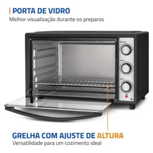 Forno Elétrico 52l Family Grill Inox Mondial 1800w Frn-52-bi - Imagem 8
