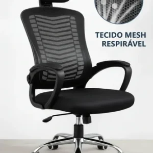 Cadeira Ergonômica De Escritório Com Encosto Mesh Respirável - Imagem 10