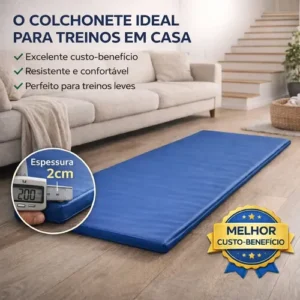 Colchonete Academia 90x40x2cm Treino Em Casa Funcional - Imagem 3