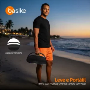Basike Caixa De Som Bluetooth 200W, Boombox TWS, Prova D'água IPX5, Caixa Som Portátil, Super Potente Festa, Com RGB Luzes LED Bombox Caixa De Som Caixa Som Caixa Bluetooth Caixa Bluetooth Portati - Imagem 10