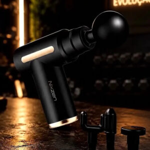 Massageador Pistola Elétrica Profissional Muscular Portátil Aparelho Fisioterapia Corporal 6 Velocidades 4 Cabeças De Massagem Alívio Dores Relaxamento Liberação Recuperação Muscular Nixzen - Imagem 8